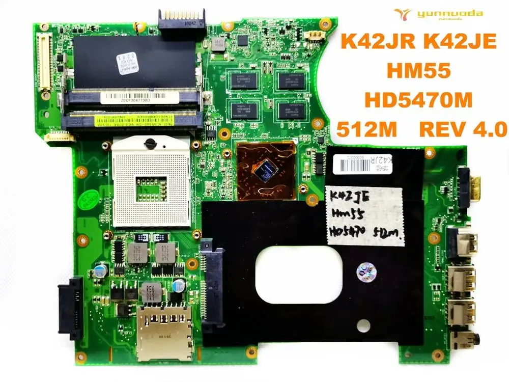 

Original for ASUS K42JR laptop motherboard K42JR K42JE HM55 HD5470M 512M REV 4.0 tested good free shipping