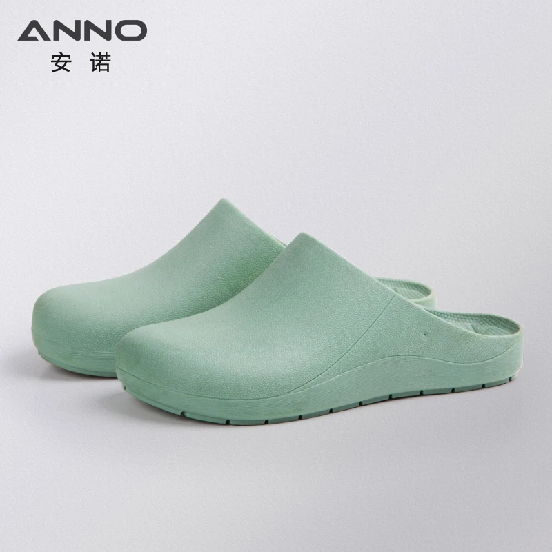 ANNO Wearable Foot Wear Doctor Nursing Shoes Dental Hospital Clog Slipper Clean Room Work Shoes With Strap TPE