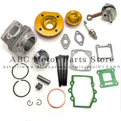 High Performance 44mm Big Bore Top End Kit 49cc 2 Stroke Mini ATV Quad Dirt Pocket Bike New