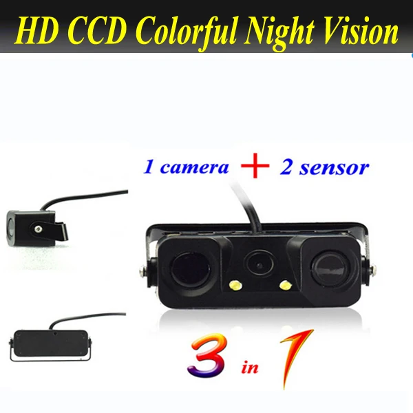 

Car Video Parking Camera Sensor Rear View Camera with 2 Sensors Indicator Bi Bi Alarm Car Parking sensor Assistance System