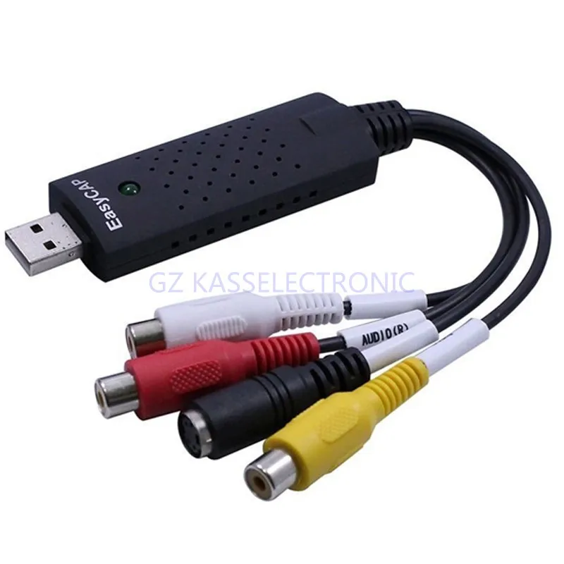 USB 2.0 Video Audio Capture Card Adapter Covert Old DVD VHS  Hi8 V8 To  PC Digital Format For  Windows7 8  10