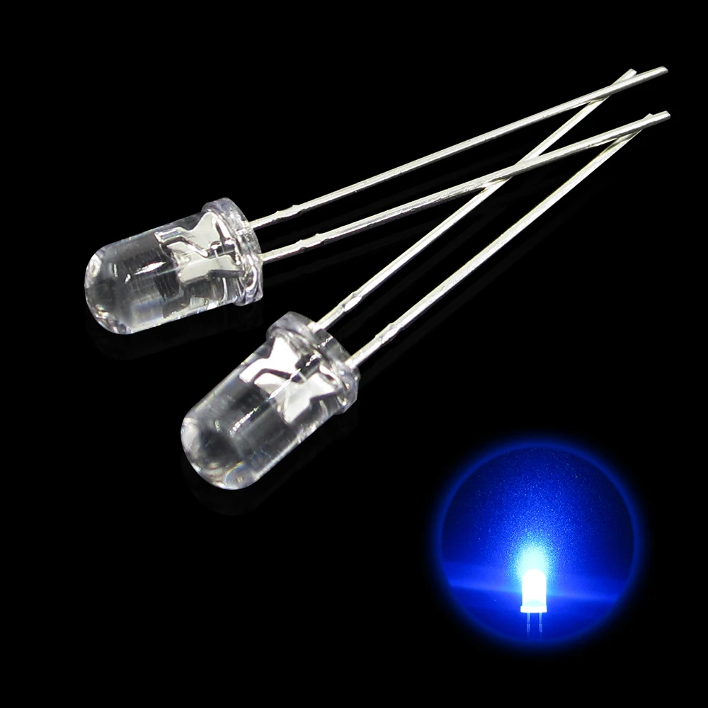 5valuesx200pcs = 1000 Cái UltraBright Đỏ/Xanh Lá/Xanh Dương/Trắng/Vàng Siêu Sáng 5Mm Vòng Đèn LED diode F5 Led