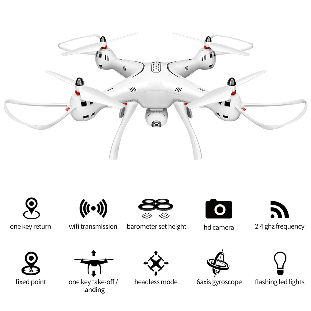 New Arrival SYMA X8PRO GPS RC Drone with Wifi camera HD FPV Selfie Drones 2.4G 4CH Professional Real-time Quadcopter Helicopter