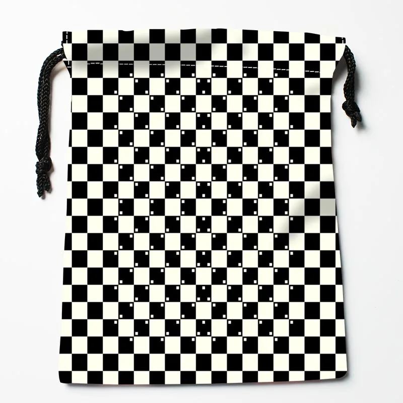 Custom Black and white lines Drawstring Bags Custom Printed gift bags More Size 18*22cm Compression Type Bags