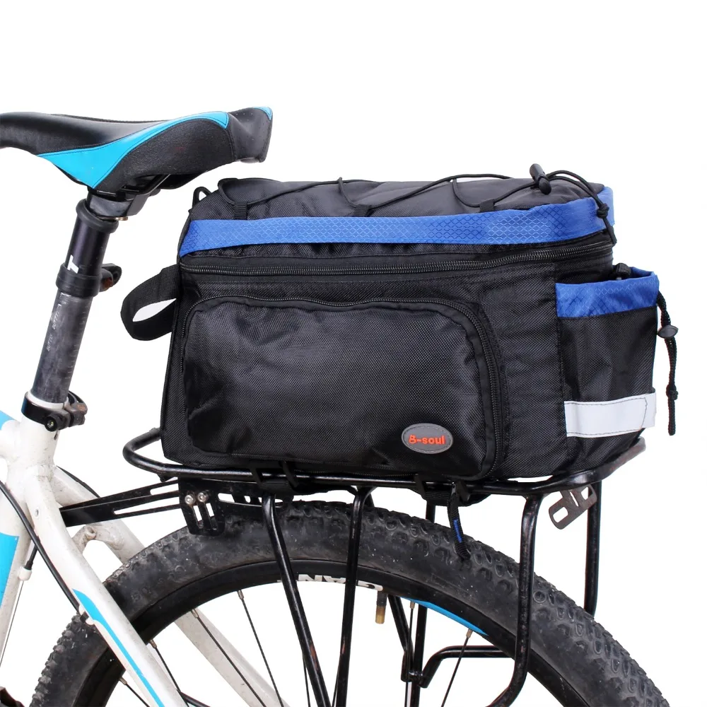 B-SOUL Waterproof Cycling Bicycle Bag Bike Rear Seat Trunk Bag Handbag Bike Panniers Mountain Bike Outdoor Accessories 5 Color