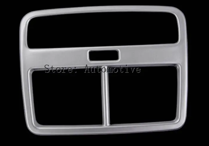 

Rear AC Air Vent Cover For Audi A4 B9 2016 2017 Sedan Avant Allroad Pearl Chrome Interior Armrest Box Accessories