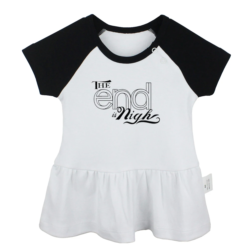 

The End is Nigh Be Silly Be Honest Be Kind Build A Snowman Design Newborn Baby Girls Dresses Toddler Infant Cotton Clothes