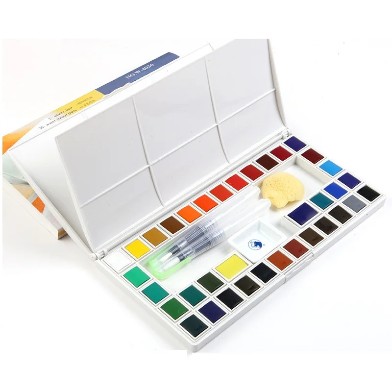 Marie's 48/36/24/18 colors high quality solid watercolor paint drawing pigment