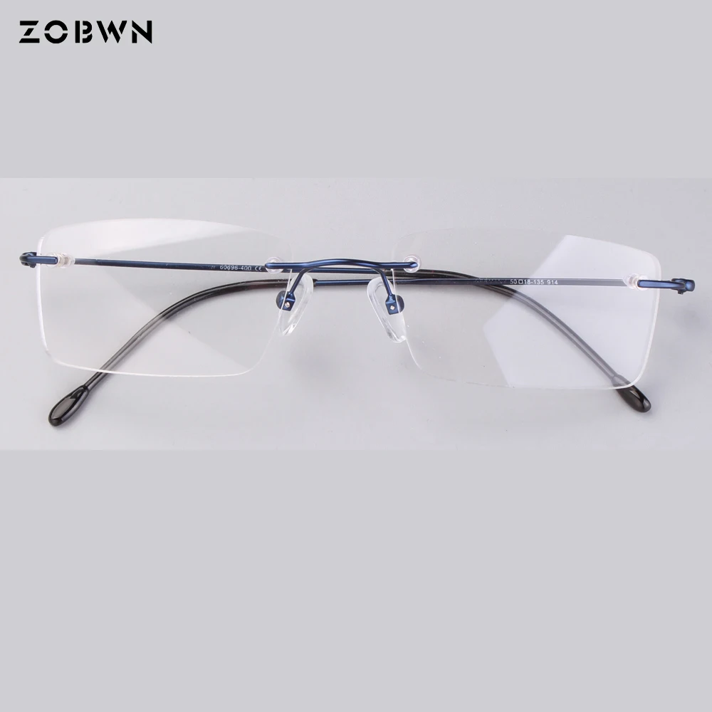 

Super light optical Glasses male Thin wire glasses for reading myopia eye black rimless Women Men Eyeglasses montures de lunette