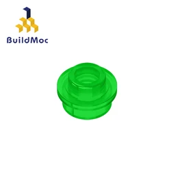 BuildMOC 85861 28626 Plate Round 1x1 with Open Stud For Building Blocks Parts DIY electric Educational C