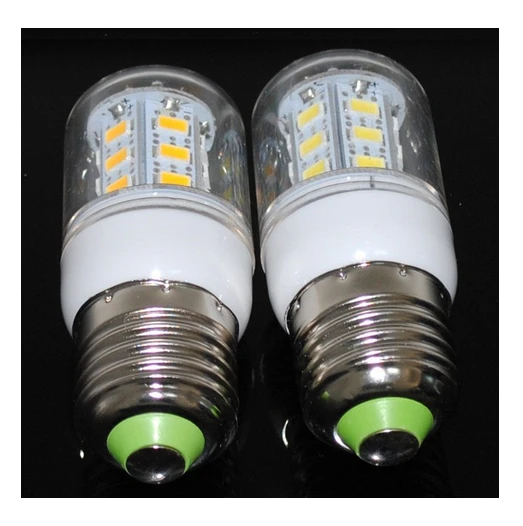 SMD 5050 LED bulbs 220V E27 5W 27LEDs Led corn Lamp,Warm White/White LED lighting Free Shipping