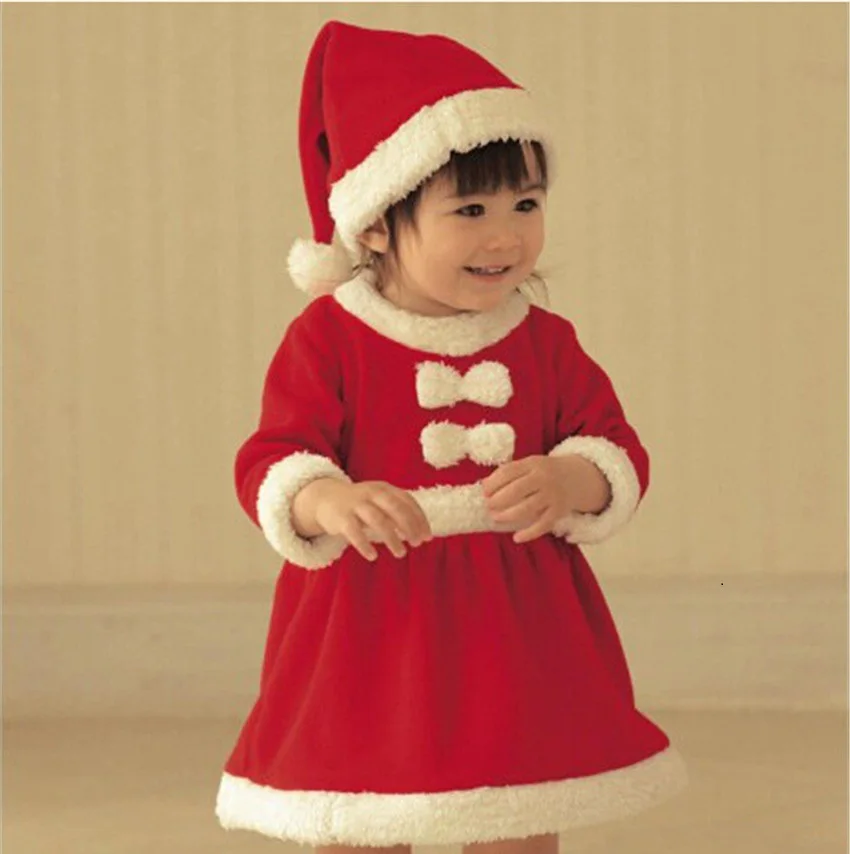 

UNIKIDS 2016 New Baby Girls Winter Christmas Dress Boys Christma Romper Kids New Year Clothing