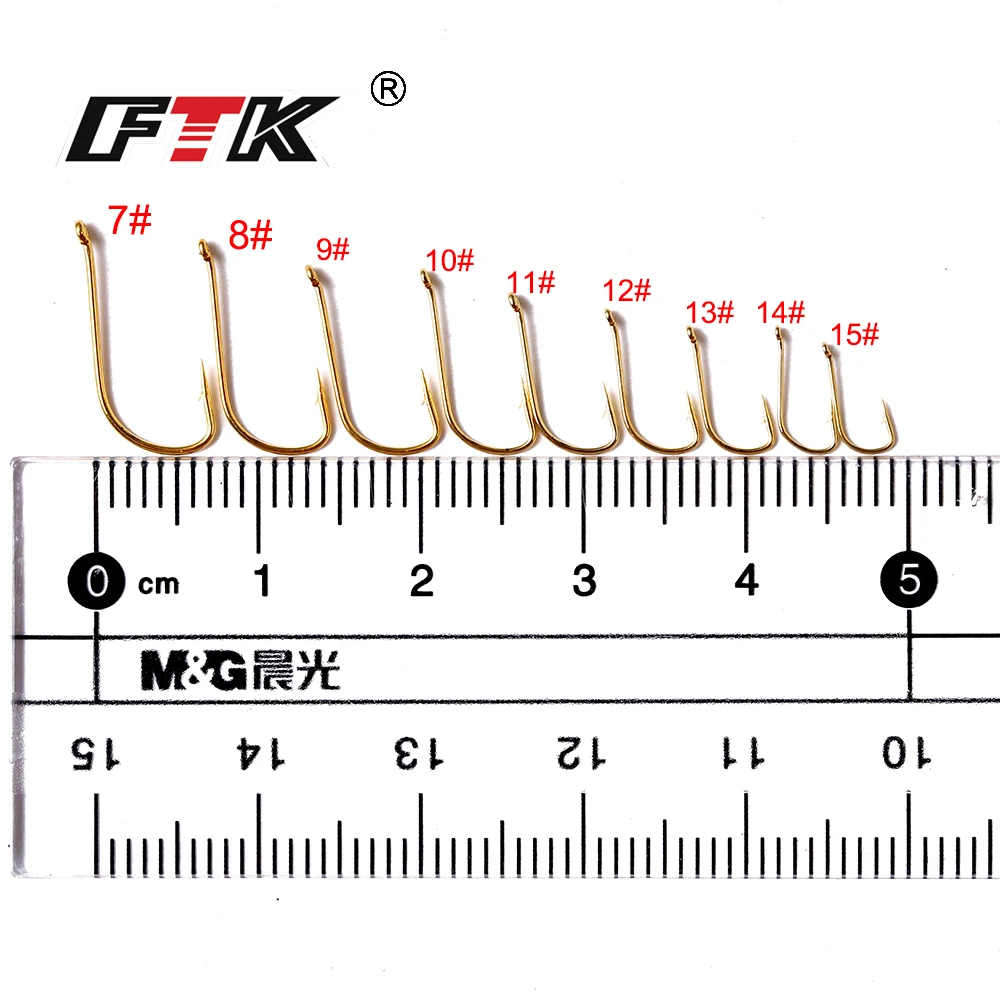 FTK Barbed Hook Size7#-Size15#  Fishing  From Japan Hooks Jig Carp Feeder Anzol Fishhook Fishing Tackle