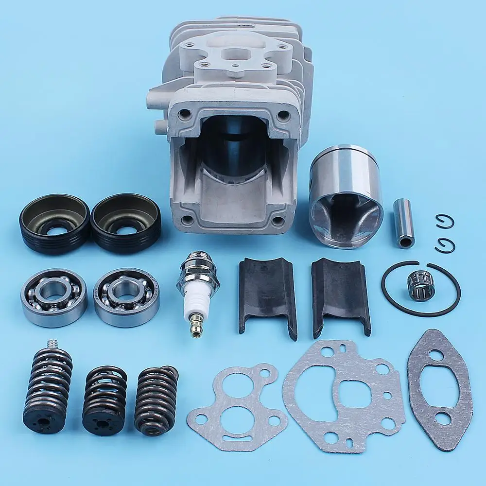 Imagem -05 - Pistão do Cilindro 39 mm Rolamento do Virabrequim Kit de Vedação de Óleo para Motosserra Mcmarlin Cs340 Cs380 cs 340 380 s 38cc