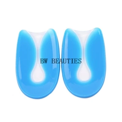 

100Pairs/Lot Flexible U Shape Silicone Gel Heel Pads Antibacterial Non Slip Pain Relieve Spur Cushion Plantar Fasciitis