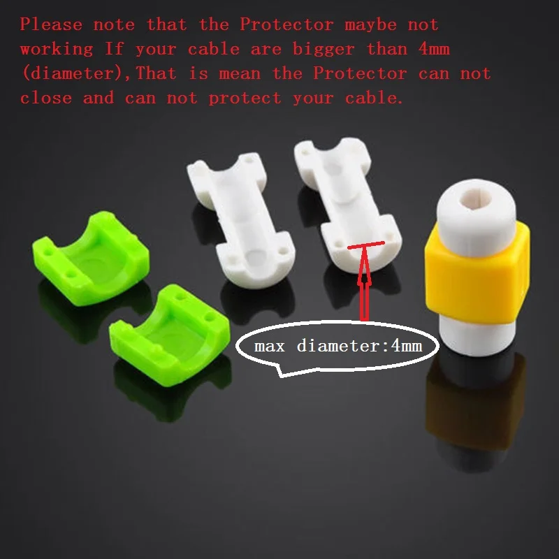 20 قطع USB كابل حامي كم D2 الهاتف المحمول شاحن الحبل حامي سيليكون ل خط آيفون واقية