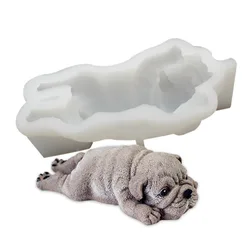 Shar Pei Silicone Cute Dog Mold Ice Cream Cake Chocolate Mousse Mould For Home Baking Tool