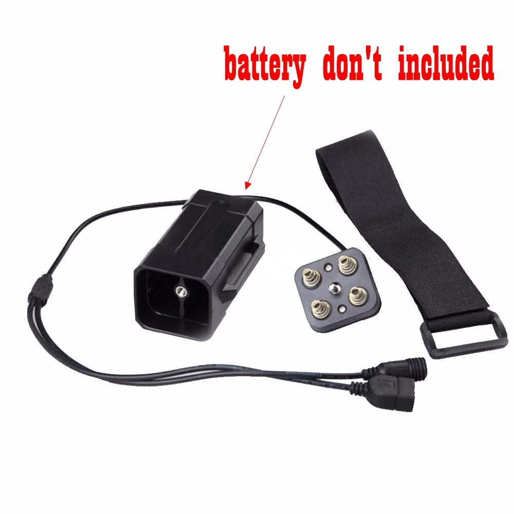 Wodoodporna skrzynka zasilająca 18650 z podwójnym wyjściem USB DC 8,4 V akumulator litowy latarka rowerowa telefon bez baterii