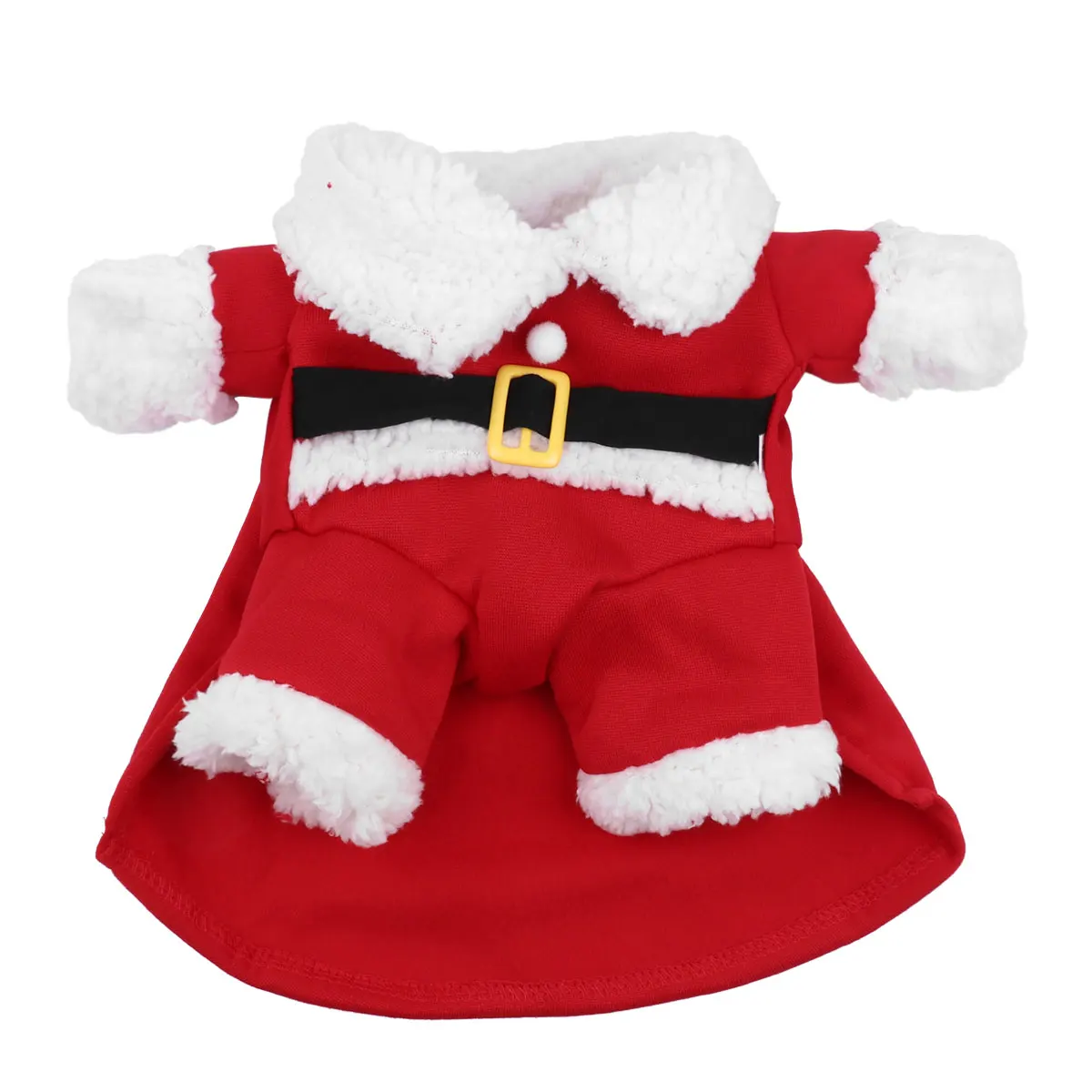 Pet Dog Christmas Santa Claus Costume with Hat Outfits Apparel Gifts