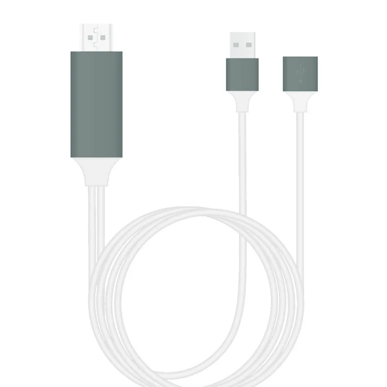 1080 P HDTV Kỹ Thuật Số AV Adapter HDMI Cáp USB 2.0 Nam và Nữ HD Video Chuyển Đổi Mã cho iPhone tv điện thoại thông minh Điện Thoại Android