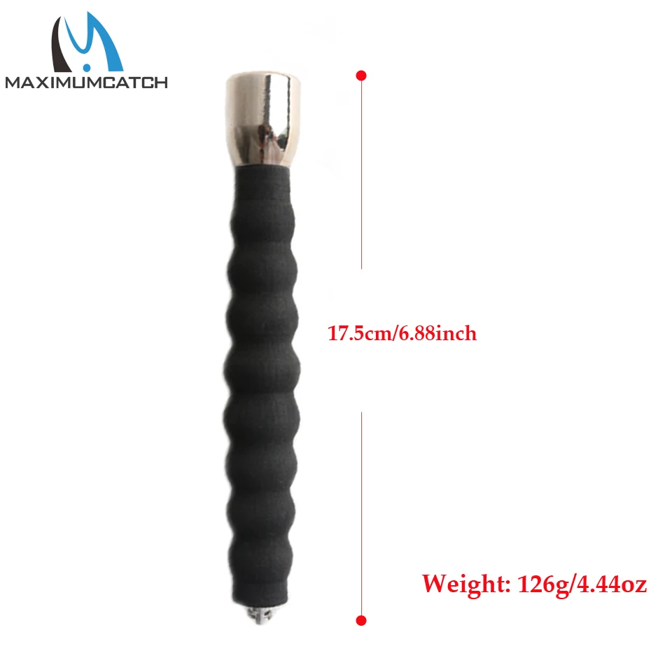 Maximumcatch Head Diameter 25mm Fly Fishing Bat Strong Aluminum Fishing Priest Fish Whacker Fish Bat
