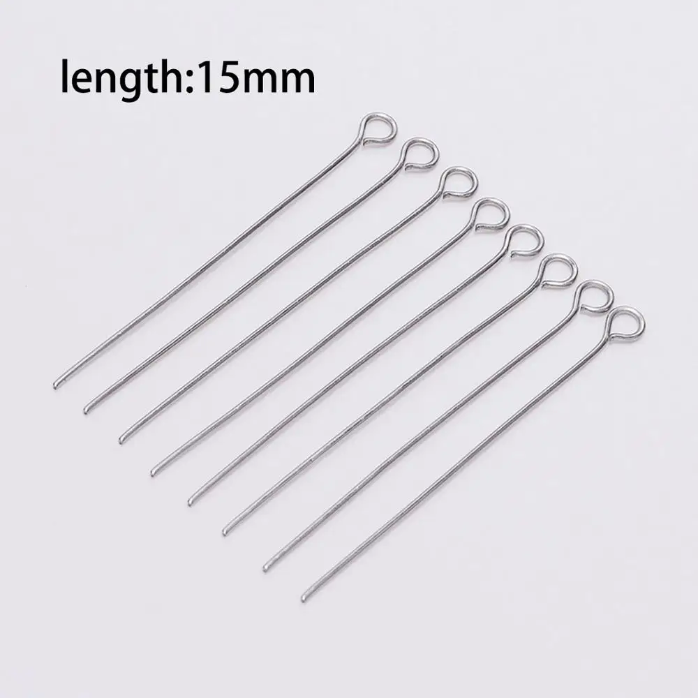 100 stks roestvrij staal oog nietstiften metalen oogspelden voor sieraden maken bevindingen diy oorbellen hanger sieraden pinnen benodigdheden