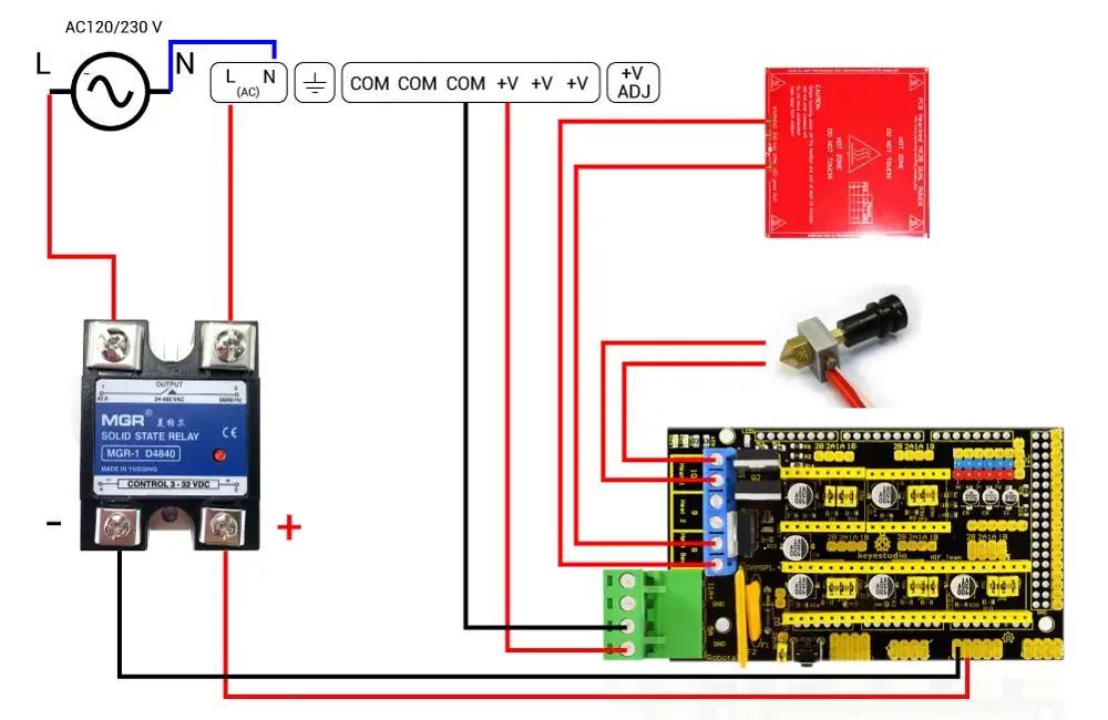 C 3D-Drucker Heizbett-Stromversorgungsmodul Hochstrom-SSR-KIT MOSFET Upgrade RAMPS 1.4 Reprap – Detail 14