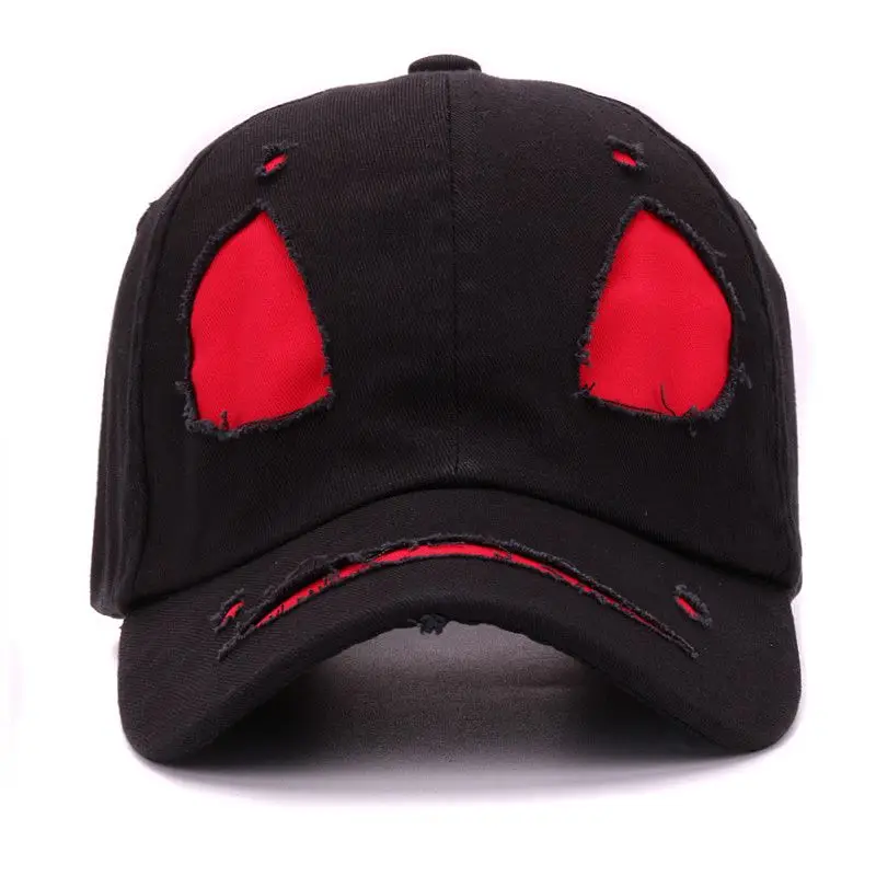 HATLANDER fashion street cotton devil face cap cool monster mask baseball hat for men and women