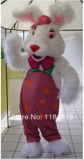 Costume de mascotte de lapin, costume fantaisie personnalisé, kits de cosplay d'anime, robe fantaisie de carnaval