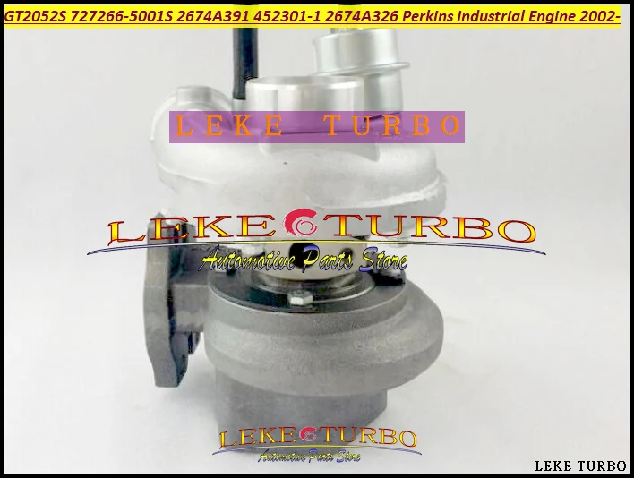 GT2052S 727266-0001 452301-0001 2674A391 2674A326 727266 452301 727266-5001S Turbo For Perkin Industrial Engine T4.40 4.0L 2002-