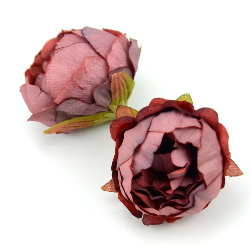 5/20pcs/Lot 5cm High Quality Silk Peony Artificial Flower Head For Home Wedding Decoration DIY Garland Craft Flowers Accessories