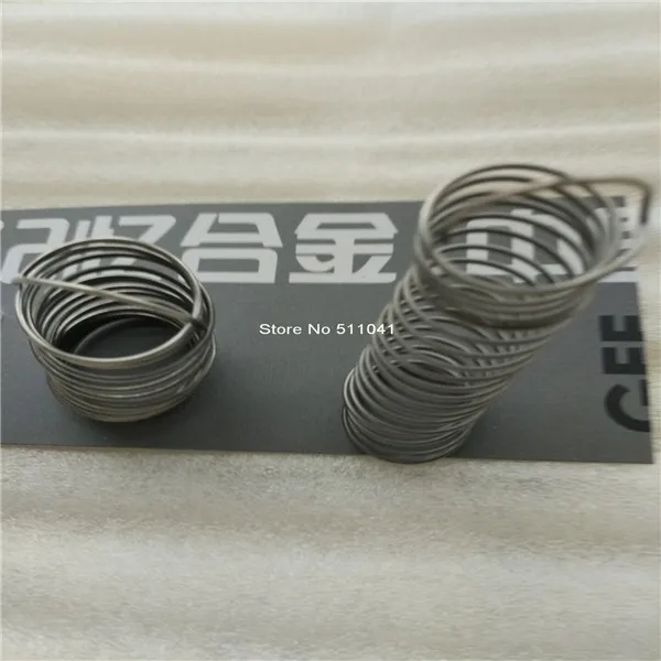 Nitinol Shape Memory Alloy springs, titanium shaped spring wire Paypal is available