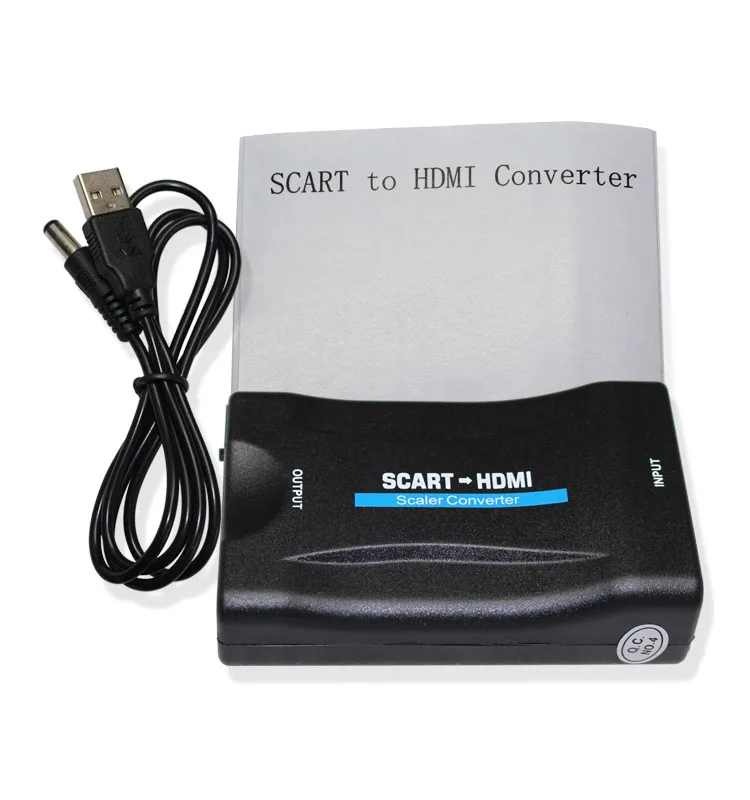 Wiistar-Convertidor de SCART a HDMI, adaptador exclusivo de Audio y vídeo Full HD 1080P para HDTV DVD, envío gratis