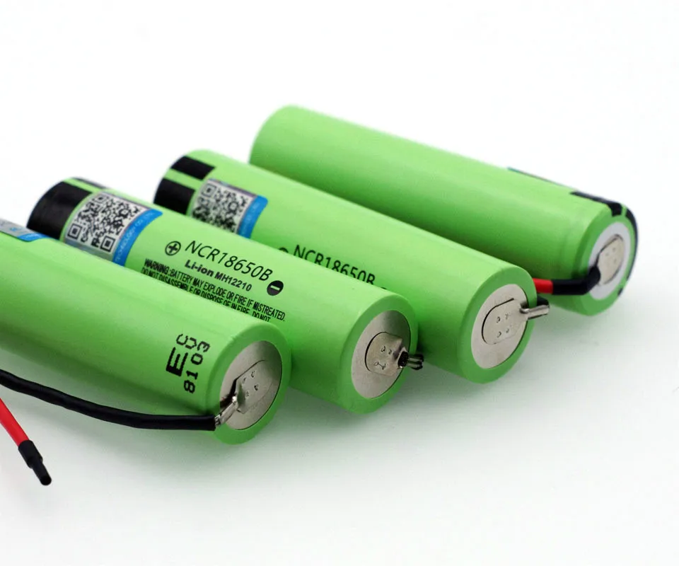 2 pezzi VariCore nuovo originale NCR18650B 3.7 v 3400mAh 18650 batteria ricaricabile agli ioni di litio saldatura gel di silice cavo fai da te
