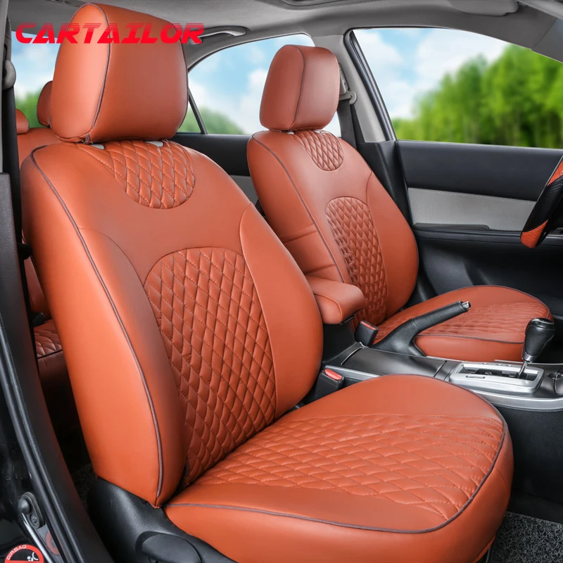 

CARTAILOR cover seat for MG5 car seat cover set black PU leather seat covers & supports comfortable car seat cushions supports