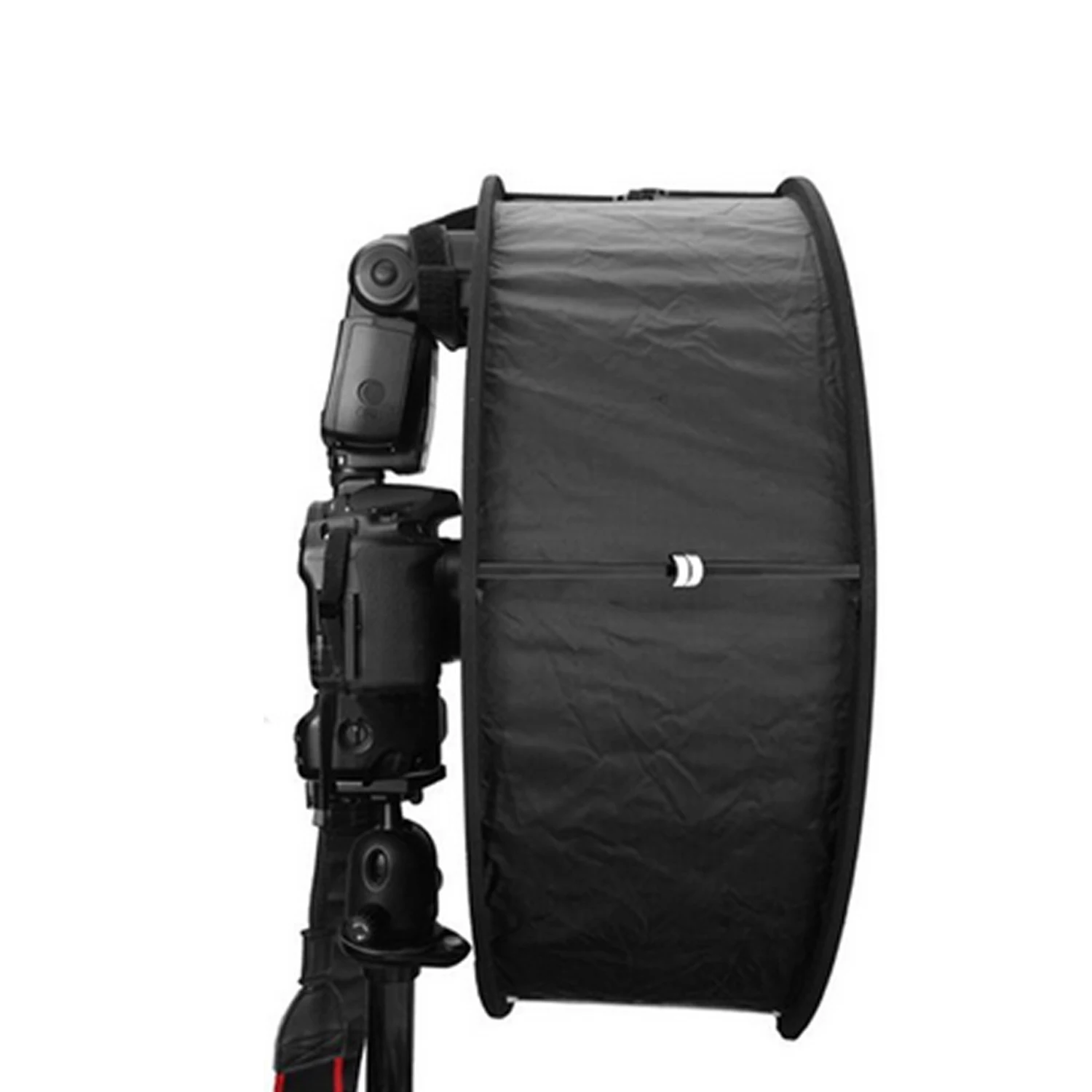 Gosear 45cm Folding Round Ring Speedlite Flash Softbox Diffuser Reflector For Canon Nikon Godox Macro Shoot Portrait Photography