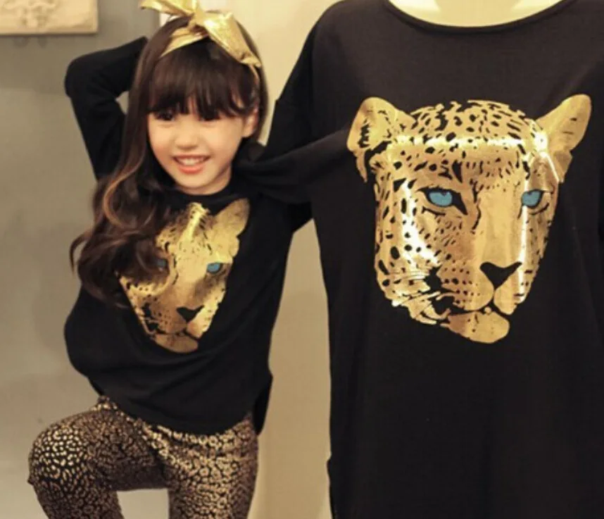 Fashion Children Clothing Sets Leopard Tracksuits Animals Top+Leggings 2pcs Kids Clothes Baby Girls Suits 0-7Years/Autumn BC1113