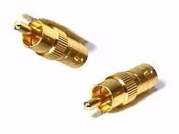 10pcs זהב מצופה BNC נקבת RCA Phono זכר מתאם מצמד עבור DVR טלוויזיה במעגל סגור וידאו מצלמה