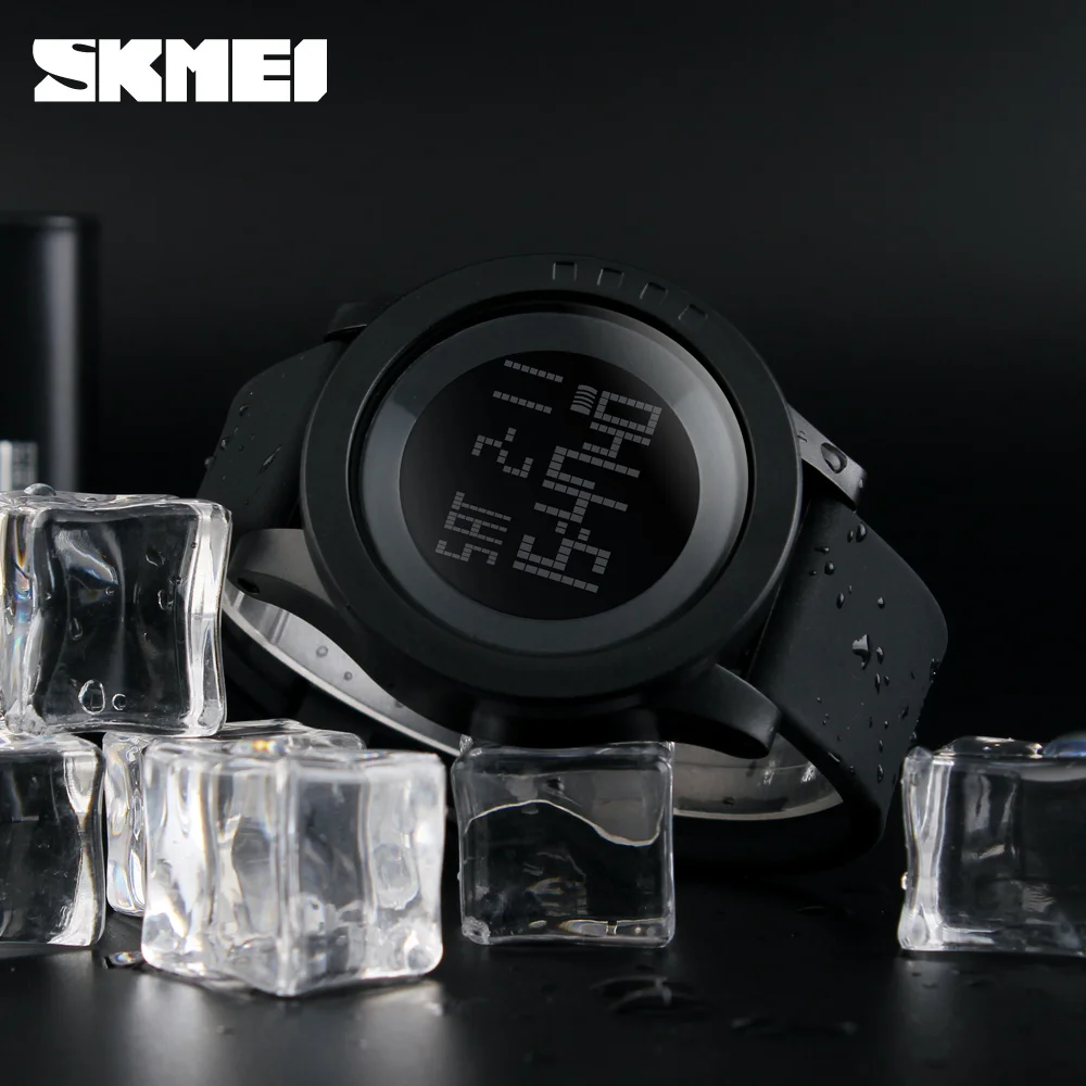 SKMEI-relojes deportivos para hombre y mujer, pulsera Digital LED, resistente al agua, informal, a la moda, para estudiantes