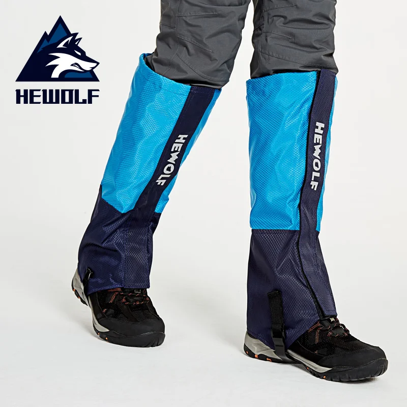 Hewolf Adult Kids Gaiters Outdoor Hiking Climbing Walking Skiing Snow Kneepad Leg Warmers Waterproof Sport Safety Leg Protection