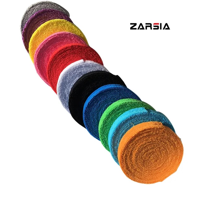 ZARSIA 1 kołowrotek 10M uchwyt do kleju do ręczników, bawełniane uchwyty do tenisa do badmintona, uchwyty do rakiet do badmintona darmowa wysyłka