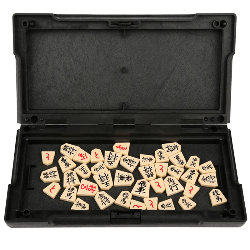 Di alta Qualità Pieghevole Magnetica Shogi Pieghevole Set In Scatola Giapponese Gioco di Scacchi Giochi Da Tavolo Portatile per Divertente Festa di Famiglia Regalo Dei Capretti