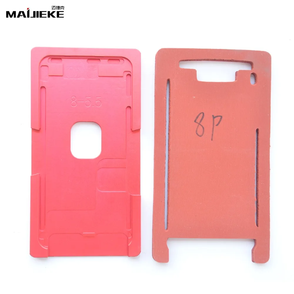 Precision aluminium mould with mat For iphone X 8 8P 7 6s 6 plus Laminator mold for the front glass with frame Location oca user