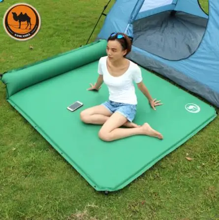 CS-033-3 2 Person Broadened Automatic Inflatable Mattress Outdoor Camping Cushion Car Self Driving Hiking Picnic Pad BBQ Mat