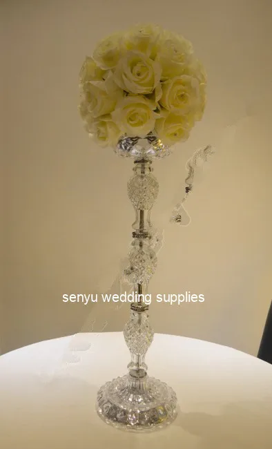 40cm/100cm 10pcs )Latest Well-designed Clear Walkway Flower Stand for Wedding table Decoration senyu0503