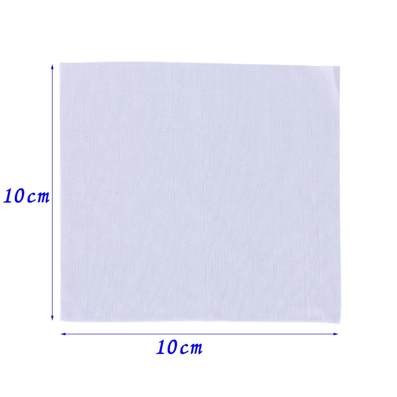 Paño blanco antiestático para limpieza de pantalla de cámara, limpieza de productos, eliminación de polvo, 10cm x 10cm, 100 Uds./lote