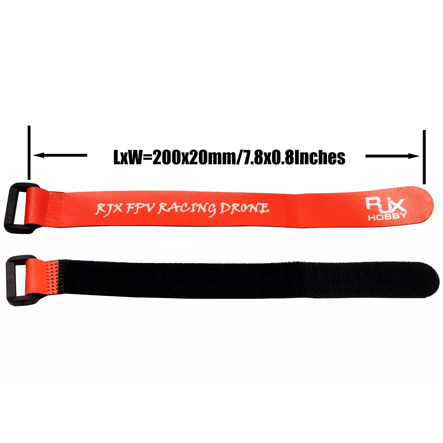 Non-Slip Silicone Battery Strap Orange 200*20mm 4pcs for RC FPV Drone Quadcopter multirotor aircraft parts