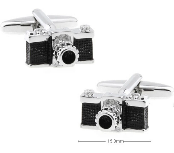 iGame Designer Cufflinks Unique Camera Design Black & White Color Option Quality Brass Material Cufflinks Wholesale & Retail