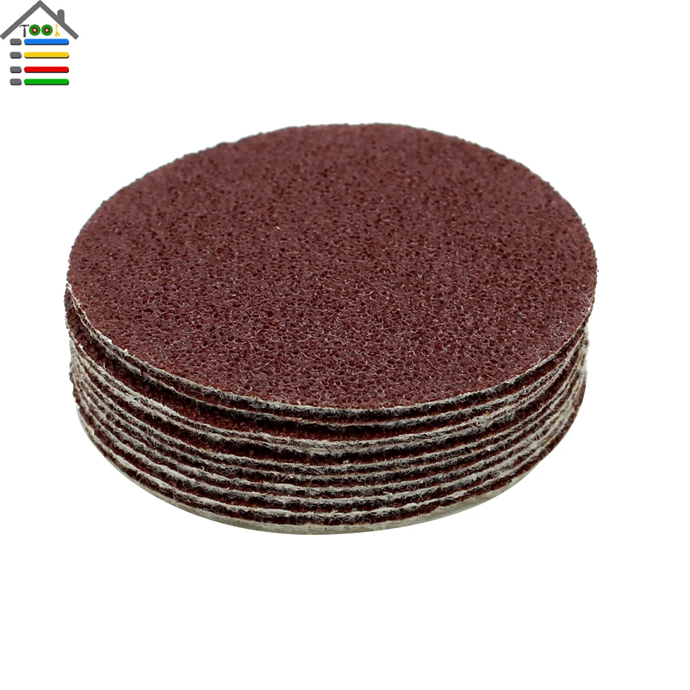 AUTOTOOLHOME 2 inch 50 mm Sander Disc Sanding 40 60 80 100 120 150 180 240 320 400 600 800 1000 Grit  for Dremel 4000 3000