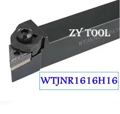 WTJNR1616H16 CNC turning tool holder,lathe External turning tool,indexable Lathe cutting tool for TNMG160404/08 Inserts Holder